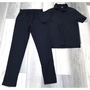 boohooman sweats and shirt outfit mens black sz M